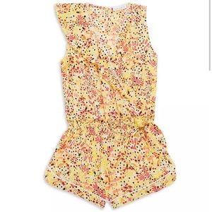 NEW - Poupette St Barth Girl's Gwen Ruffled Short Romper